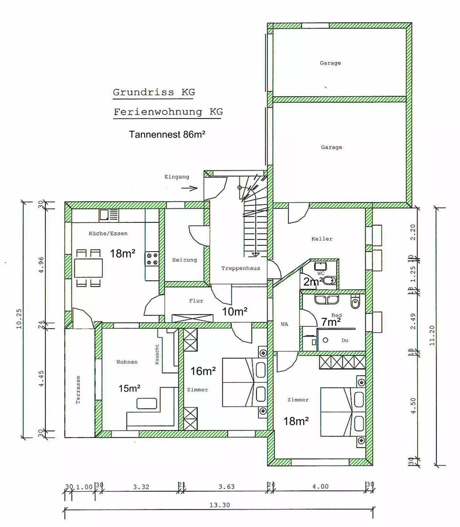 Grundriss Ferienwohnung Tannennest Grundriss Ferienwohnung Tannennest